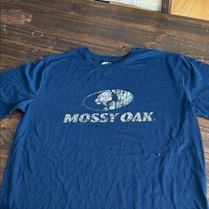 Mossy Oak Navy Logo Tee